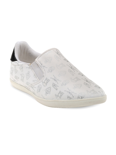 

Franco Leone Men White Printed Loafers