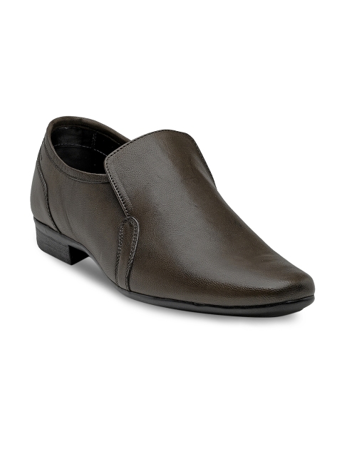 

Franco Leone Men Brown Leather Semiformal Slip-Ons