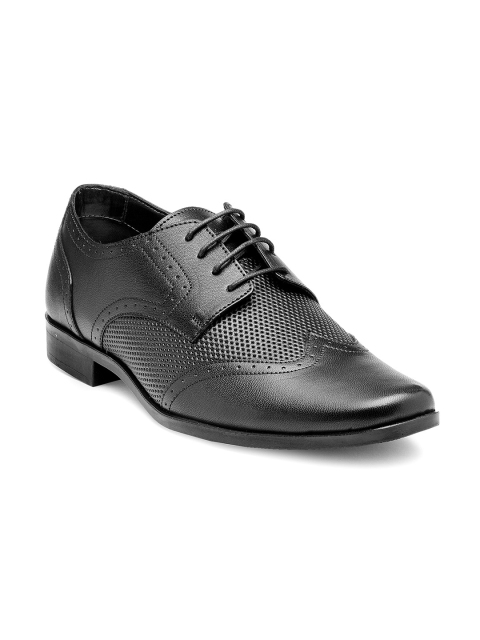 

Franco Leone Men Black Leather Brogues