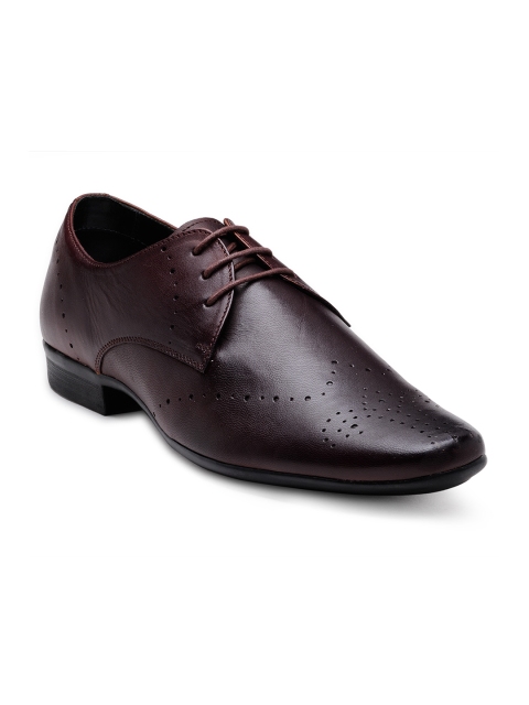 

Franco Leone Men Mauve Leather Formal Shoes