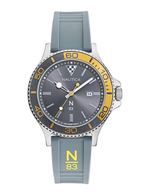 

Nautica Men Grey Brass Dial & Grey Straps Analogue Watch NAPABS021