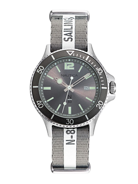 

Nautica Men Grey Brass Dial & Grey Wrap Around Straps Analogue Watch