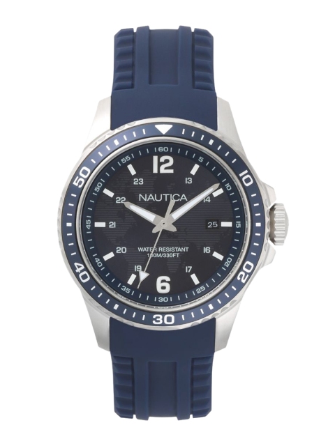 

Nautica Men Blue Brass Dial & Blue Straps Analogue Watch