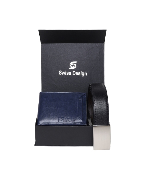 

Swiss Design Unisex Blue Accessory Gift Set, Navy blue