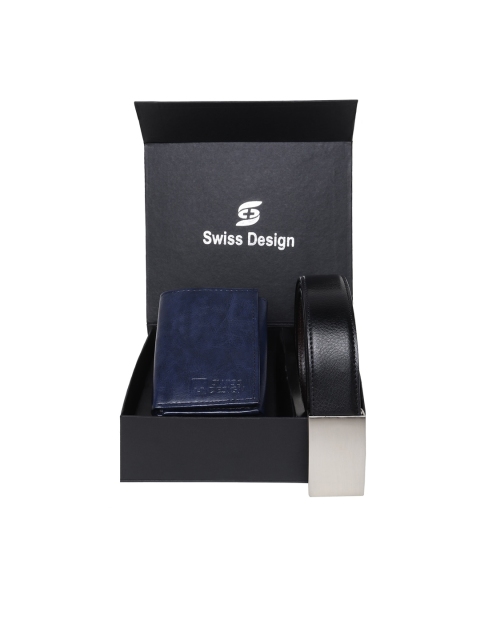 

Swiss Design Unisex Blue & Black Accessory Gift Set