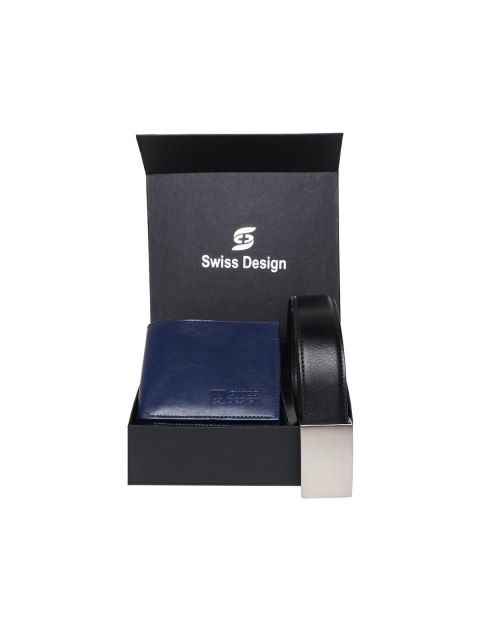 

Swiss Design Unisex Blue & Black Accessory Gift Set