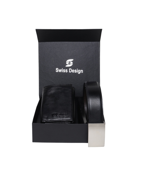 

Swiss Design Unisex Black Accessory Gift Set