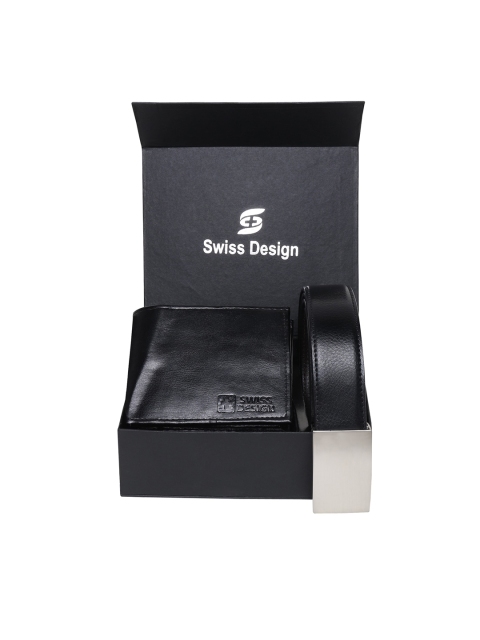 

Swiss Design Unisex Black Accessory Gift Set