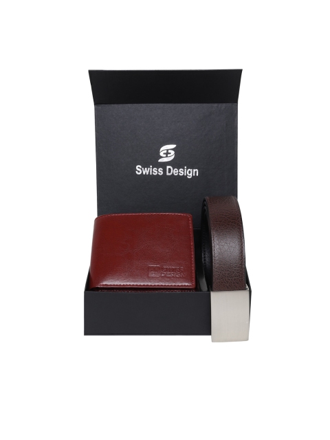 

Swiss Design Unisex Brown Accessory Gift Set