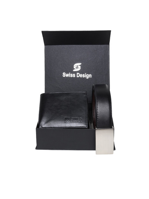 

Swiss Design Unisex Black Accessory Gift Set