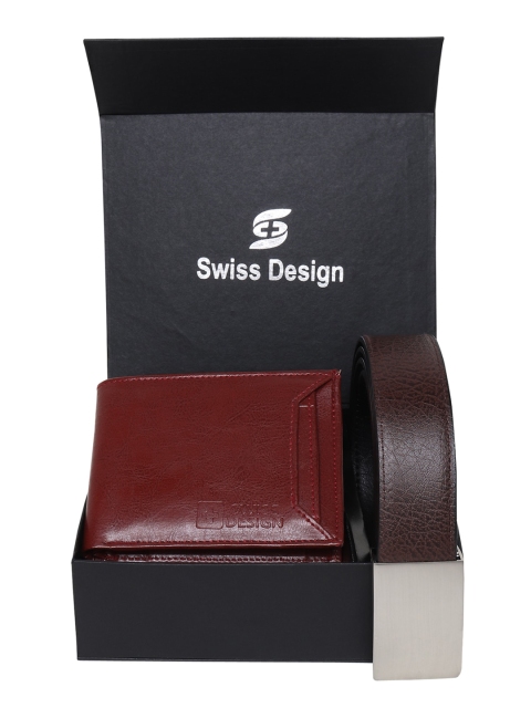 

Swiss Design Unisex Brown Accessory Gift Set