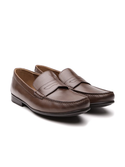 

Clarks Men Brown Leather Loafers