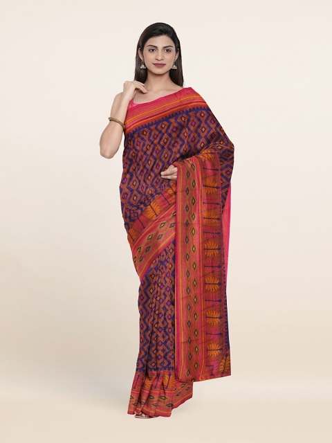 

Pothys Blue & Pink Saree