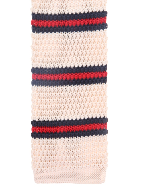 

Alvaro Castagnino Cream-Coloured Striped Tie