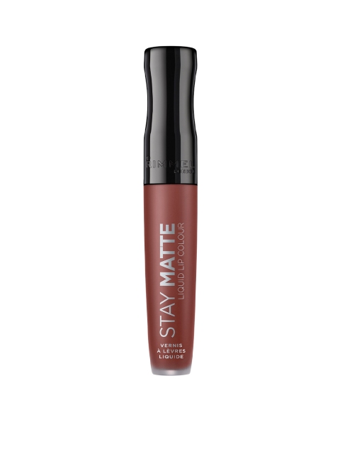 

Rimmel London Waterproof Long Lasting Stay Matte Liquid Lipstick 5.5 ml - Troublemaker, Brown