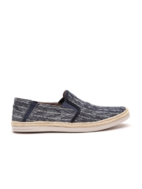 

Clarks Men Navy Printed Espadrilles, Navy blue