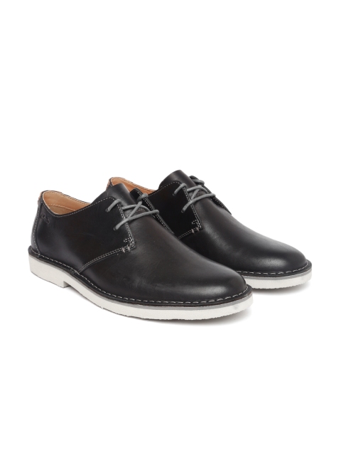 

Clarks Men Black Jareth Walk Leather Derbys