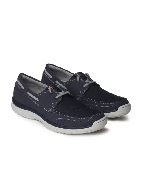 

Clarks Men Navy Blue Suede Loafers