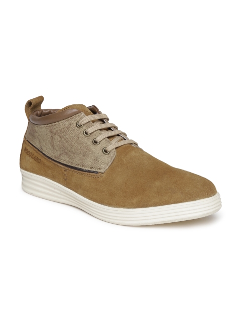 Woodland Men Brown Suede Derbys available at myntra for Rs.1676
