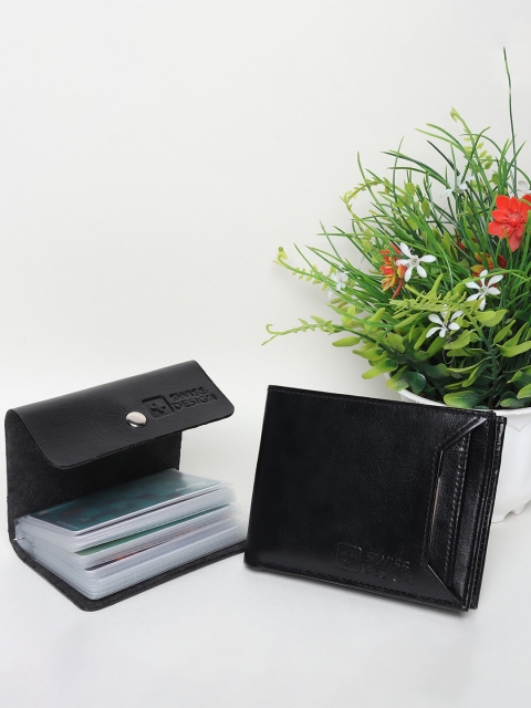 

Swiss Design Black Solid Leather Accessory Gift Set SD-Accessory Gift Set -50-Black