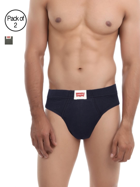

Levis Men Pack of 2 Comfort Briefs 200SF, Navy blue