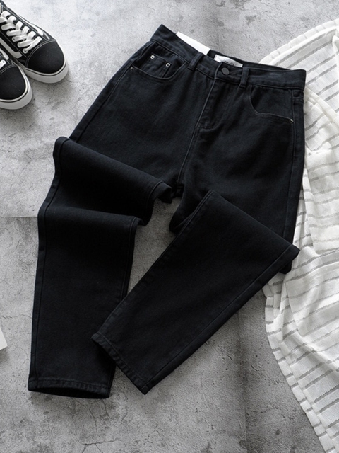 

La Aimee Women Black High-Rise Casual Trousers