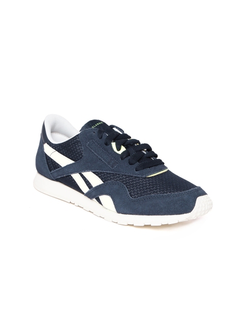 

Reebok Classic Women Navy Blue CL Nylon Slim EP Suede Sneakers