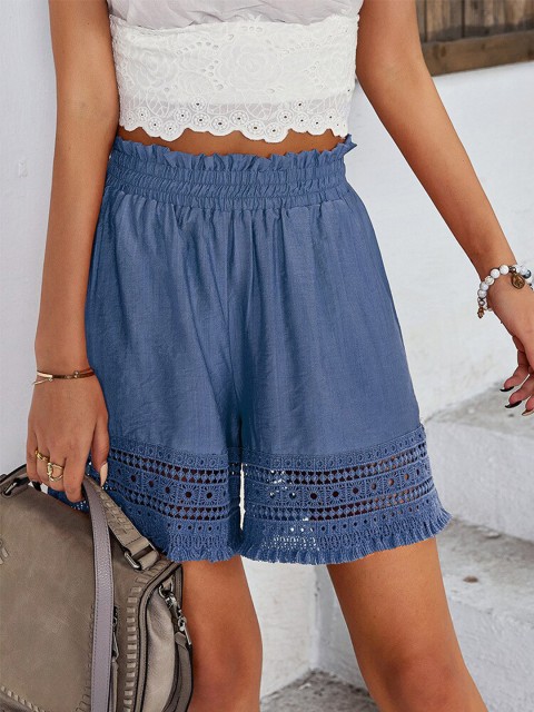 

La Aimee Women Blue Shorts