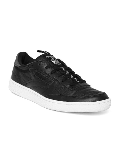 

Reebok Classic Men Black Club C 85 IT Leather Sneakers