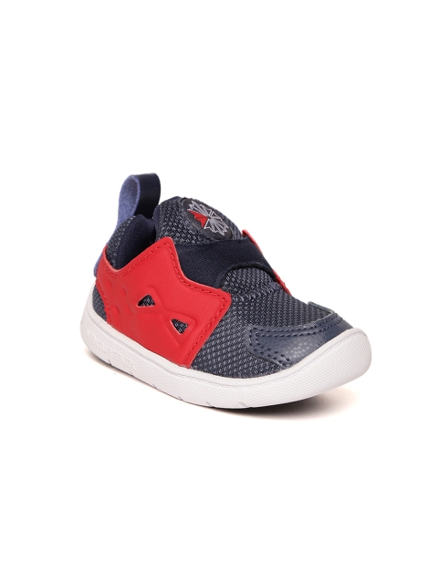 

Reebok Classic Kids Navy Blue & Red Ventureflex Colourblocked Slip-Ons