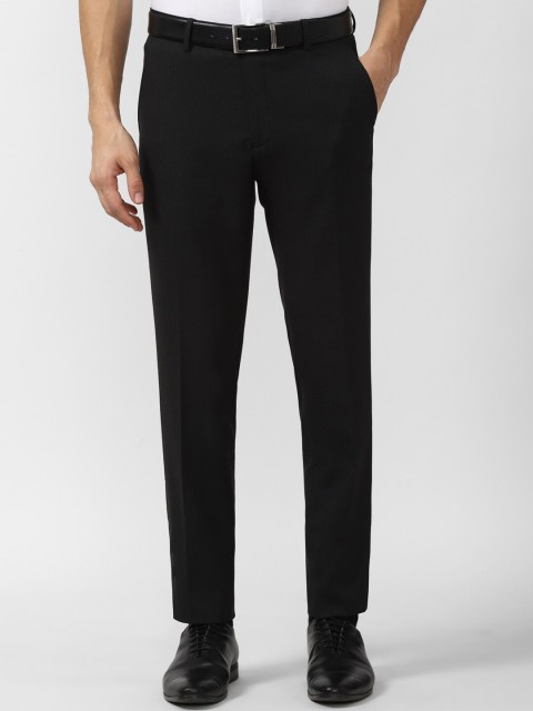 

Peter England Men Black Slim Fit Trouser