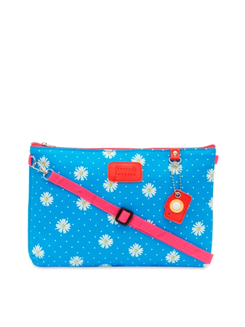 

ESBEDA Blue & White Floral Print Sling Bag