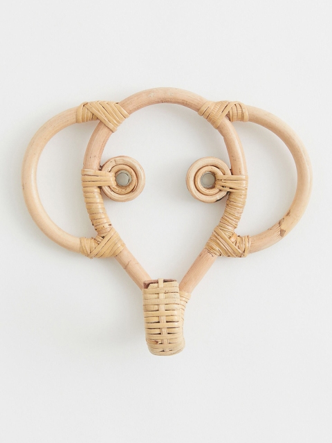 

H&M Girls Beige Solid Rattan Hanger