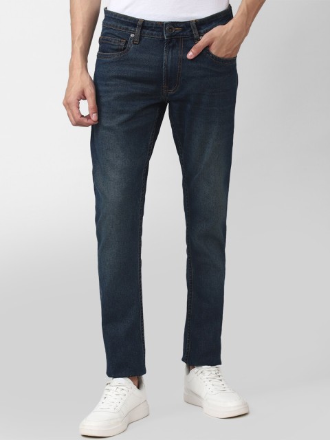 

Peter England Casuals Men Navy Blue Skinny Fit Light Fade Jeans