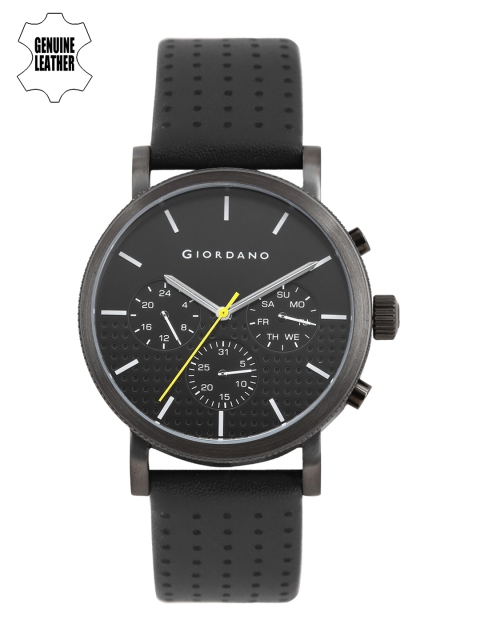 

GIORDANO Men Black Multi-Function Analogue Watch 1825-02