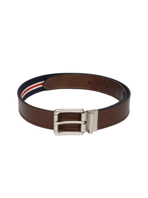 

U.S. Polo Assn. Men Brown & Navy Blue Leather Reversible Belt