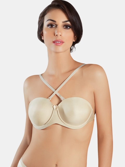 

Dazzle Women Nude-Coloured Bra Underwired Lightly Padded