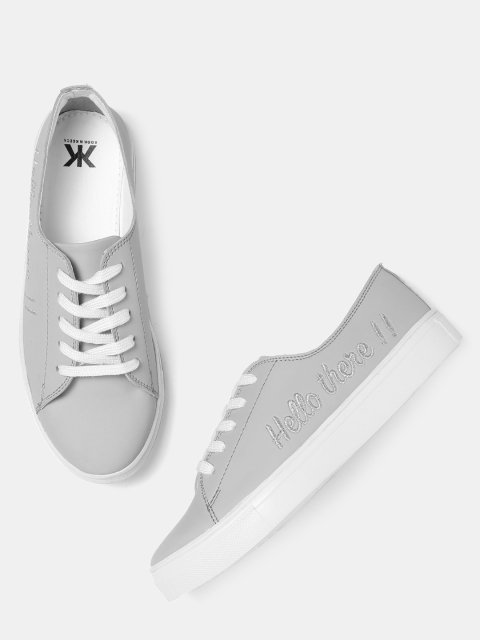 

Kook N Keech Women Grey Sneakers