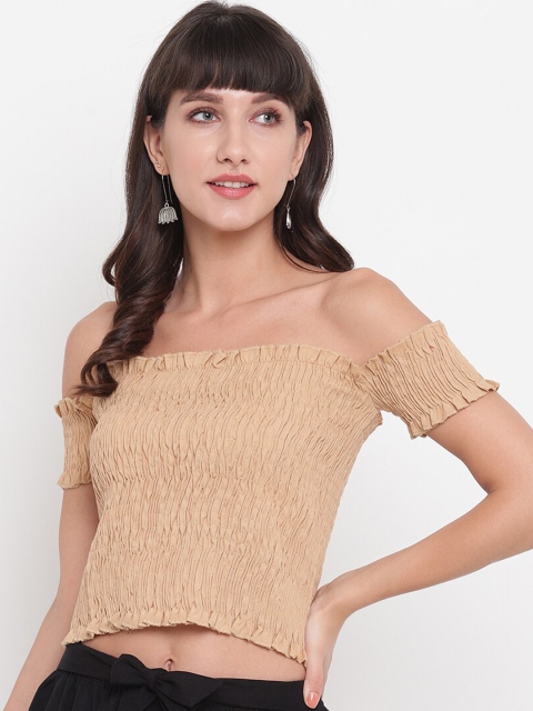 

Aawari Women Beige & Navy-Blue Solid Co-Ords Set