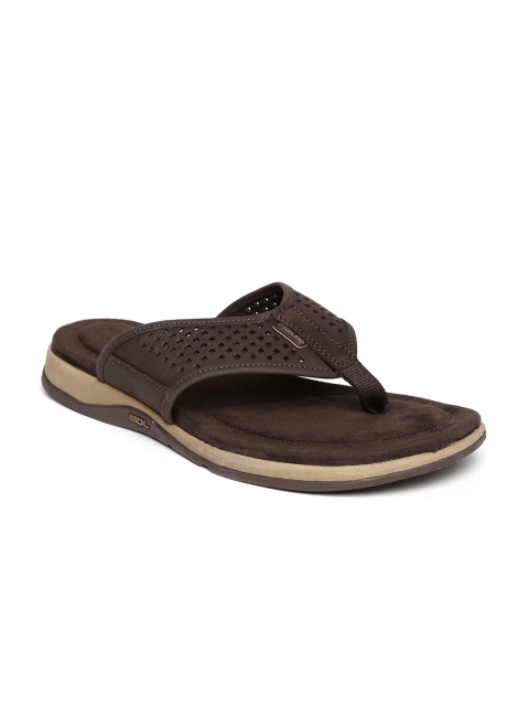

Woodland ProPlanet Men Brown Cut-Out Leather Sandals