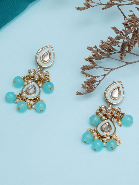 

KARATCART Women Blue Classic Drop Earrings