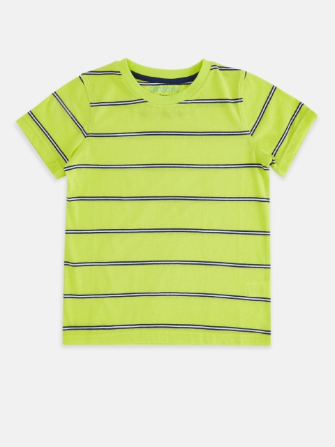 

Pantaloons Junior Boys Yellow Striped T-shirt