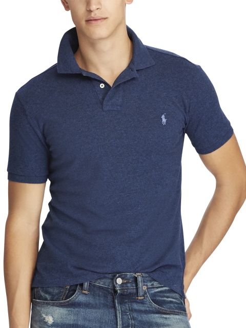 

Polo Ralph Lauren Slim-Fit Mesh Polo Shirt, Navy blue