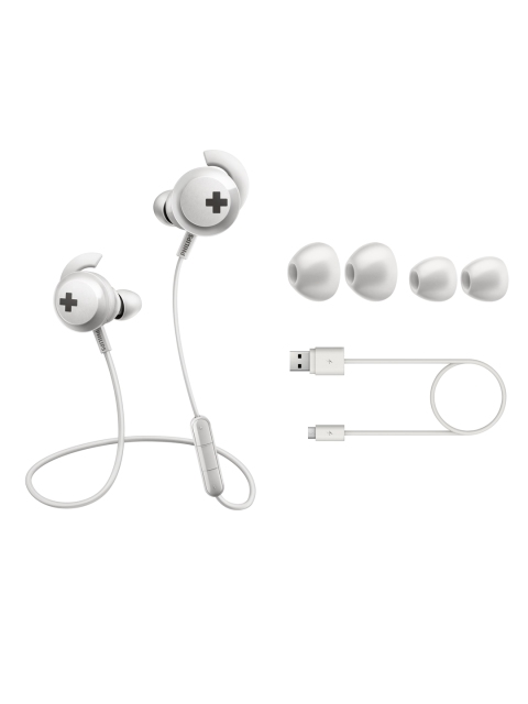 

Philips White Wireless Bluetooth In-Ear Headphones with Mic SHB4305WT