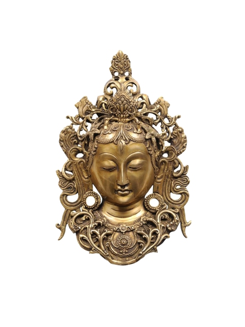 

Exotic India Unisex Gold Tibetan Buddhist Wall Art