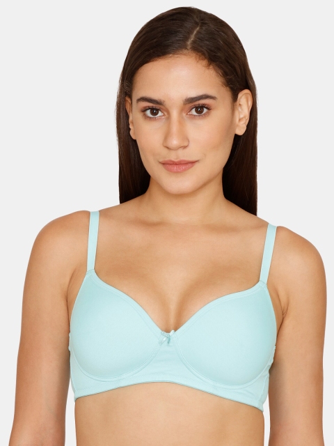 

Zivame Blue Lightly Padded Push-Up Bra