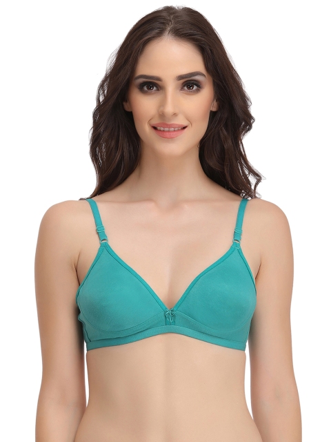 

Clovia Non-Padded Non-Wired Demi Cup Bra, Green