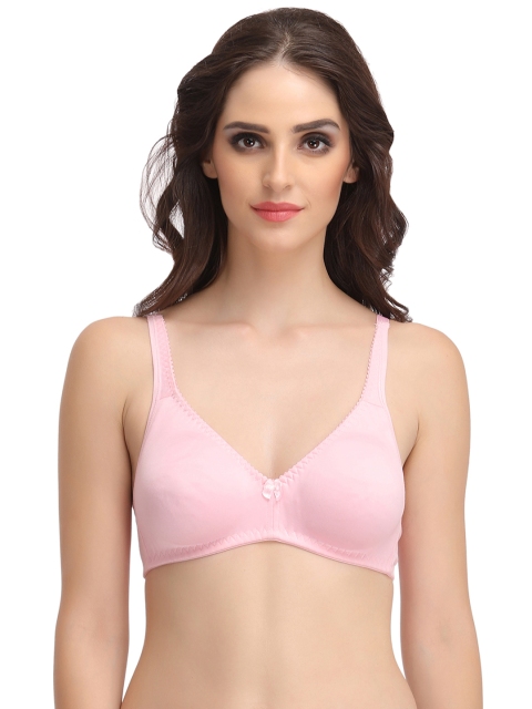 

Clovia Pink Solid Non-Wired Non Padded Everyday Bra BR0643P2242B
