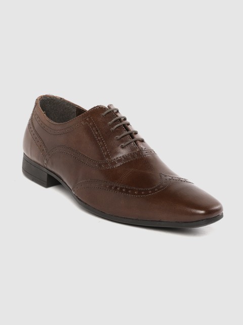 

next Men Coffee Brown Genuine Leather Brogues