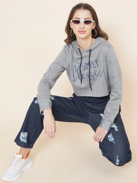 

DressBerry Women Printed Sweatshirt, Grey